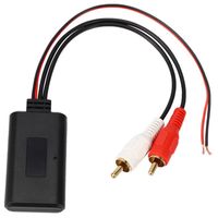 Récepteur sans fil audio aux voiture 12v bleu/dent BT5.0 avec câble de cordon d'alimentation DC 12V