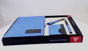 Premium Corporate <b>Gift</b> <b>Set</b> with PU Leather Notebook Card Holder Keychain and Metal Pen Executive <b>Gift</b> <b>Set</b> - Product Image 2