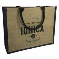 Sac fourre-tout en toile de jute personnalisé pour la publicité