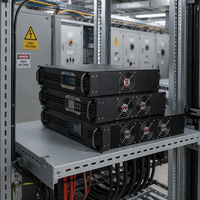 Nouvel onduleur de rack 19 pouces 48 VDC 230 VAC 1600 W 2 kVA monophasé pour télécommunications SCADA