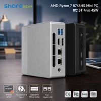 Sharerdp Últimos Modelos de Computadoras N2 AMD Ryzen 7 8745HS Radeon 780m Graphics Nuc Box Mini PC Host de Computación para Juegos Esports