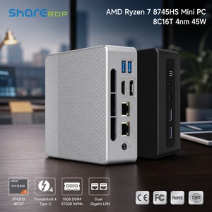 คอมพิวเตอร์รุ่นล่าสุด Sharerdp N2 AMD Ryzen 7 8745HS พร้อมกราฟิกการ์ด Radeon 780m กล่อง Nuc <span class=keywords><strong>Mini</strong></span> <span class=keywords><strong>PC</strong></span> สำหรับเล่นเกมและอีสปอร์ต - Product Image 1