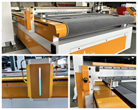Máquina de Corte CNC Oscilante de Cama Plana con Cuchilla Vibratoria, Cortadora CNC Automática para Publicidad y Textiles