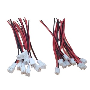 Connecteur mâle-femelle 2 broches PH 2.0 avec câbles de 100 mm, personnalisation possible, faisceaux de câblage JST. - Product Image 1