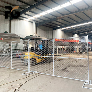 Tiêu chuẩn Mỹ xách tay 6x12 Chuỗi liên kết hàng rào tạm thời sử dụng Chuỗi liên kết hàng rào bảng 6x10 hàng rào di động tạm thời - Product Image 3