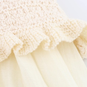 Jupe en tricot élégante et polyvalente pour femme, style vintage, nouvelle collection été 2025, style resort, confortable, coupe trapèze mi-mollet, 100 % naturelle - Product Image 2
