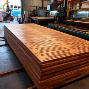 Paneles Acústicos Modernos Perforados de MDF para <span class=keywords><strong>Techo</strong></span> y Pared, Resistentes al Fuego, Ecológicos, Impermeables, para Escuelas, Dormitorios, Apartamentos, Uso Exterior, 80% - Product Image 4