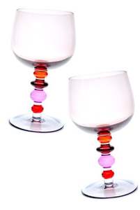 Gobelet à vin en verre borosilicaté sans plomb multicolore soufflé à la main sur mesure avec <span class=keywords><strong>tige</strong></span> colorée - Product Image 3
