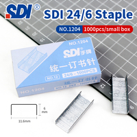 SDI 24/6 agrafes universelles 1204 agrafes haute dureté de petite taille papeterie pour étudiants et bureau 1000 pièces