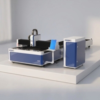 Mesin Pemotong Laser Serat Meja Pertukaran Daya Tinggi dengan Sumber Laser Raycus, Kontrol Cypcut, Dukungan AI untuk Pelat Logam 10mm