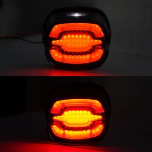 Yongjin ไฟท้ายเบรคสัญญาณไฟเลี้ยว LED ด้านหลังสำหรับ Dyna Fat Boy Sportster Road <span class=keywords><strong>King</strong></span> ดีไซน์ใหม่ - Product Image 3