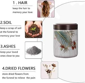 Mini-urnes funéraires <span class=keywords><strong>en</strong></span> céramique – Ensemble <span class=keywords><strong>de</strong></span> petites urnes commémoratives pour cendres d'animaux (chats, chiens) - Product Image 3