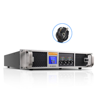 Amplificatore Audio Professionale RX48 a 4 Canali 4/8 Ohm 800W Classe H 2U per Uso Palcoscenico in Metallo Alluminio per Esterni Stereo di Alta Qualità
