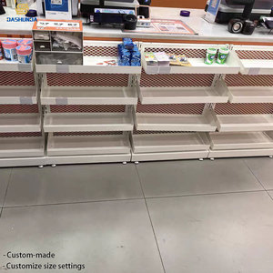 Expositor de mostrador pequeño, góndola de hierro, diseño modular, soporte colgante para dulces y chicles, estanterías promocionales para farmacias y supermercados - Product Image 3