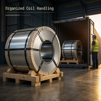 Bobine de bande d'acier laminée à froid/galvanisée à chaud Q195 Q235 Z40-Z275 pour la construction et la fabrication, livraison directe d'usine