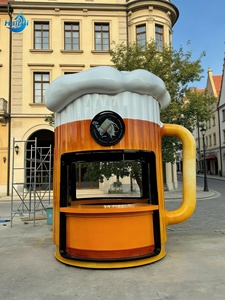 Casa Contenedor Prefabricada Vintage con Escultura de Cerveza, Cabaña Móvil, Cafetería y Quiosco de <span class=keywords><strong>Bar</strong></span> Callejero - Product Image 5