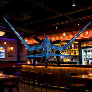 Vought <span class=keywords><strong>F4U</strong></span> <span class=keywords><strong>Corsair</strong></span> 1942 USA Modèle d'avion antique Décoration de la maison Échelle 1:12 - Product Image 2