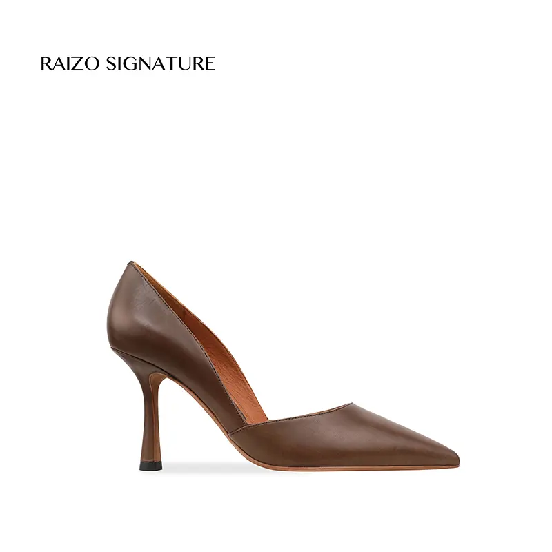 Raizo New Design High Heels Luxury Wedding Women Shoes Dress Shoes Pointed Toes Pumps Heel