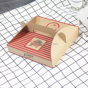 Caja de <span class=keywords><strong>Pizza</strong></span> Compostable para Llevar con Asa y Logotipo - Product Image 2