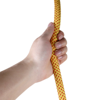 Corde statique en polyester de 16 mm pour travaux en hauteur, escalade, sauvetage, corde de sécurité tressée