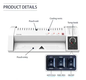 China professional supplier lamination for office/school laminator A3 laminating machine