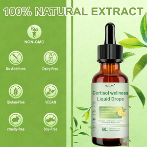 Complément alimentaire liquide pour le bien-être du cortisol en gros, gouttes 17-en-1, détoxification du cortisol, équilibre hormonal pour les femmes, soutien de l'humeur, de la concentration et du sommeil - Product Image 3