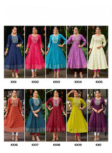 ผ้าเรยอนพิมพ์ลายชินนอน สไตล์ปาร์ตี้ ใส่ได้ทุกฤดู ชุดคุรตีทำงาน - Product Image 2