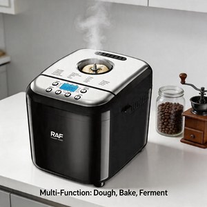 Máquina para Hacer <span class=keywords><strong>Pan</strong></span> Totalmente Automática YC-51, Capacidad de 1.5L, 550W, Acero Inoxidable, Amasadora y Fermentadora con Temporizador para el Hogar - Product Image 4