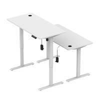 Pièce convenable Base de bureau électrique en métal Mobilier de bureau moderne à domicile Bureau d'ordinateur à hauteur réglable avec moteur