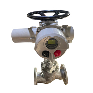Válvula de globo eléctrica de acero al carbono DN100 J941H-16C WCB para vapor de alta temperatura con conexión de brida y soporte personalizable - Product Image 3