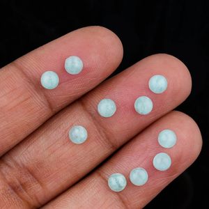 Yashee - Cabujón de Amazonita Natural de 4x4 mm, Piedra Redonda para Joyería, Gema Turquesa para Sanación de Chakras - Product Image 6