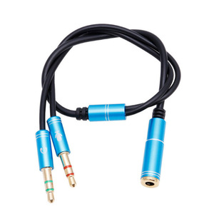 3.5mm 1 to 2 Portable Audio Splitter <strong>Cable</strong> Adapter Mic Adapter Single-hole Mic Audio Y Splitter <strong>Cable</strong> for Computer Headphone Mic - Product Image 5