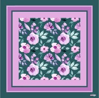 Tapete de Mahjong Americano Floral Personalizado en Varios Estilos, 6 Colores Disponibles, Borde Cosido Grueso, Antideslizante, Tapete de Mahjong Extra Grande
