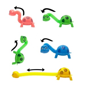 Tube télescopique polyvalent en plastique en forme de tortue pour enfants, unisexe, pour la décompression et l'étirement, cadeau amusant, jouet éducatif - Product Image 2