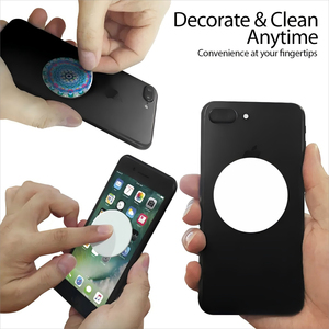 Autocollants de nettoyage d'écran en microfibre vierges personnalisés, carrés, ronds, blancs unis, tampons adhésifs pour téléphone - Product Image 2