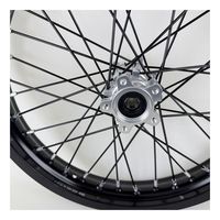 Ensemble de roues E-Ride Pro SS 3.0 SR 17 Supermoto ; moyeux en aluminium CNC pour moto électrique tout-terrain ; jantes haute performance 17x1.6 17x2.15