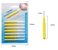 Brosse interdentaire en forme de I, 8 pièces, pour soins bucco-dentaires, prix d'usine