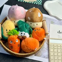Pendentif en peluche végétale, poupée poivrée, aubergine, brocoli, porte-clés animal en peluche, design personnalisé et créatif