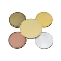 Moneda en blanco 40 50 45 oro plata moneda en blanco puede láser Moneda de latón macizo