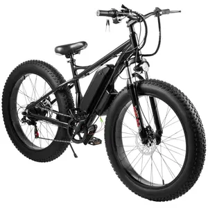 Bicicleta eléctrica de montaña, vehículo de 26 pulgadas, 48V, 250-1500W, neumático ancho, suspensión completa