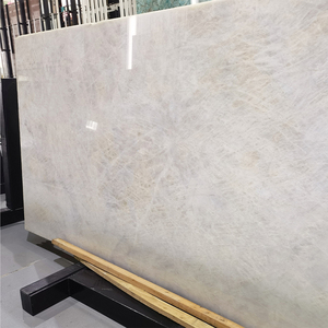 Modern Design Quartzito Luxury High Quality Glossy White Brazil Cristallo Quartzite Kitchen <b>Bedroom</b> Basin <b>Vanities</b> Countertops 5 - Product Image 1