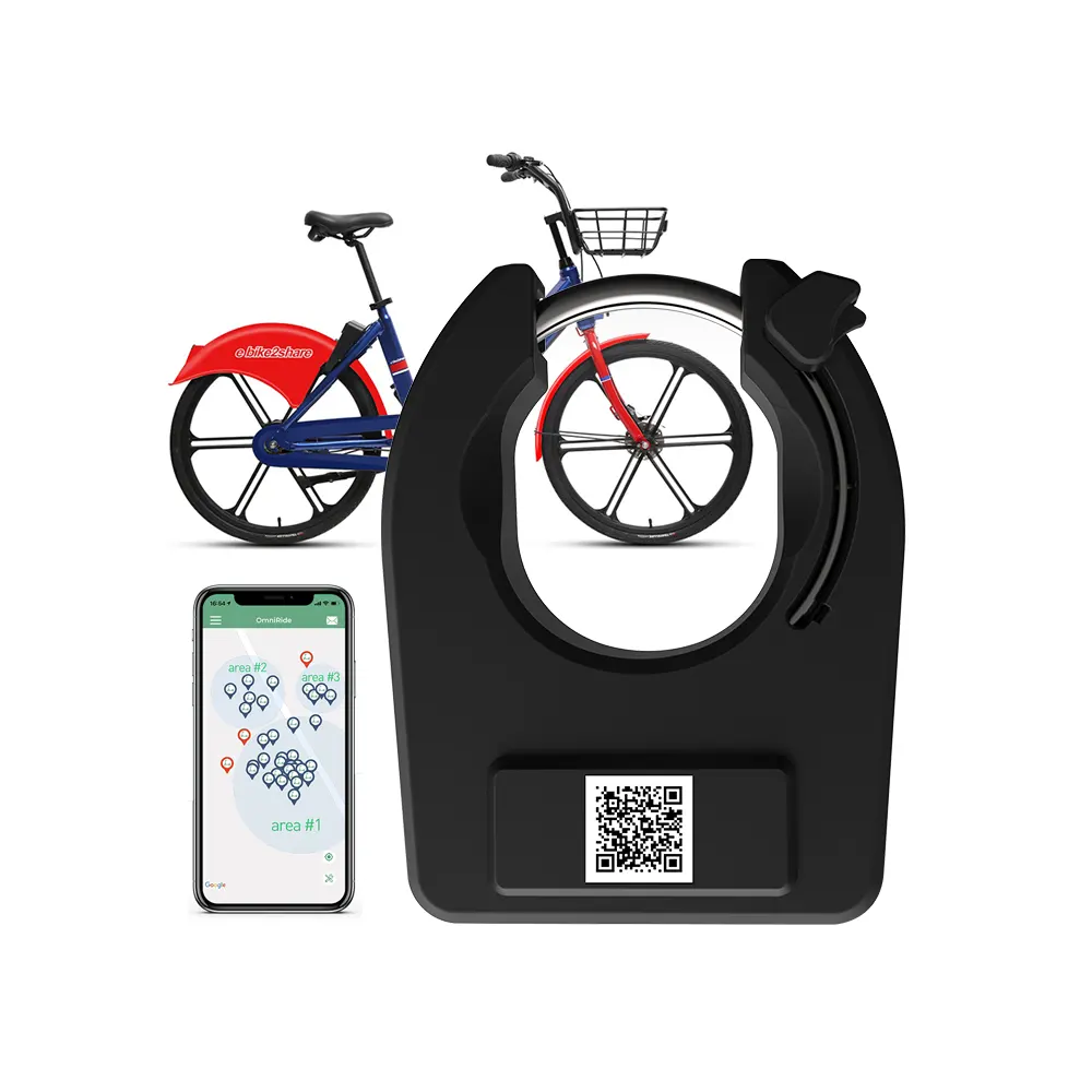 Rental Cycle Solution Software Management OGB Modul GPS GPRS Ble Smart Sharing Bicycle Lock Bike Shared System