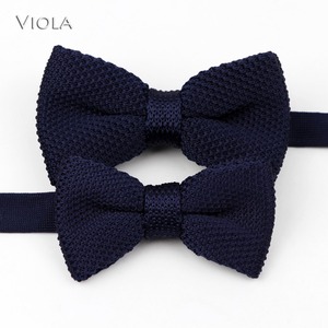 Conjunto de pajarita de punto sólido para niños, conjunto de lazo para padres e hijos, con mariposas encantadoras, accesorio para corbata de perro, regalo de Navidad de calidad - Product Image 2