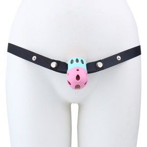 FRRK-338A Jaula de Castidad Masculina de Resina Ligera con Diseño de Planeta, Anillo de Bloqueo Invisible de 9 Tamaños, Equipo de Bondage para Pene Colorido para Hombres - Product Image 2