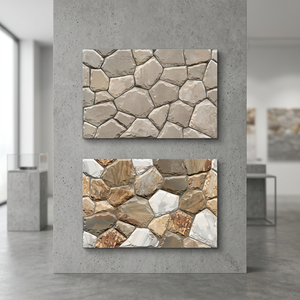 Aspecto como diseño de piedra original con acabado mate 300x450mm 30x45cm 12x18 pulgadas Azulejos de pared de cerámica para elevación de apartamento - Product Image 1