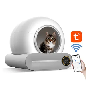 Giá thấp nhất app điều khiển thông minh thông minh tự làm sạch hộp xả rác cho mèo tự động mèo nhà vệ sinh hộp xả rác
