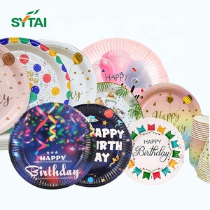 Décoration de <span class=keywords><strong>table</strong></span> de fête d'anniversaire de fête de bébé de forme spéciale personnalisée ensemble de vaisselle de Noël assiettes en papier jetables - Product Image 5