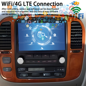 Reproductor de vídeo Multimedia <span class=keywords><strong>Android</strong></span> 13 para coche para LEXUS LX470 Toyota Land Cruiser 100 2001 VX <span class=keywords><strong>Bluetooth</strong></span> estéreo GPS CarPlay Unidad Principal - Product Image 3