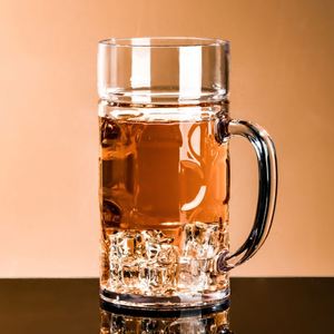 Gobelet moderne de grande capacité 34oz/1000ml en plastique PC, verre à vin en acrylique, verres à bière - Product Image 2