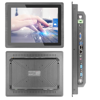 Panel PC Táctil Industrial Integrado de 15 Pulgadas, Pantalla LCD Industrial Plana Frontal IP65, Monitor Táctil Todo en Uno